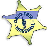 Drug-Free Marshals Badge
