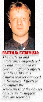 Beaten by extremists