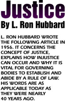 JUSTICE By L. Ron Hubbard