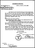 Ordre du 20 juillet 1937 �manant du chef de la Gestapo, pronon�ant la dissolution des soci�t�s th�osophiques et de la secte th�osophique