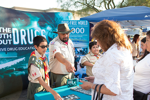 Boyscouts of America booklets distribution