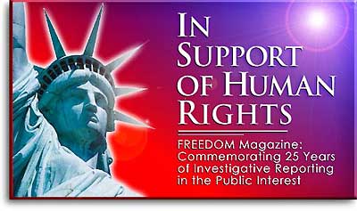 Freedom Magazine Published by the Church of Scientology since 1968