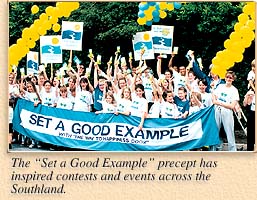 The 'Set a Good Example' precept has inspired contests and events across the Southland.