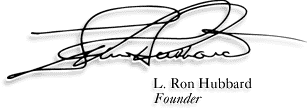 LRH's SIGNATURE