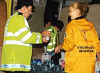 Scientology Volunteer Minister giving aide after London bombings